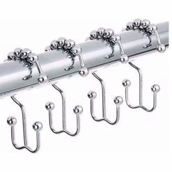 Brand new 🔥 SignatureThings Metal Double Shower Curtain Rings Set Of 12, Polished Nickel 👏 -Nameeks Shop e8a1bca6026f73f7 2260 w800 h800 b1 p0