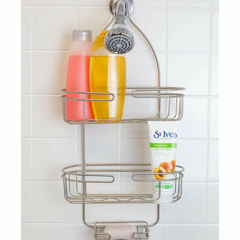 Discount ๐ฅ HOME BASICS Element Shower Caddy, Satin Nickel โญ 2 Discount ๐ฅ HOME BASICS Element Shower Caddy, Satin Nickel โญ - Image 2