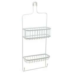 Best Sale 💯 Zenith Products Zenna Home® 7617WW Over-the-Showerhead Caddy, Large, White Finish, Steel 🧨