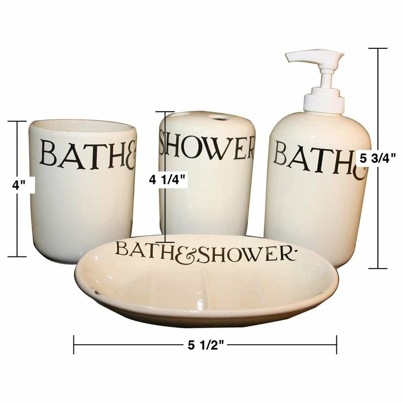 Wholesale 💯 Renovators Supply Manufacturing Vintage Ceramic Bath Set Soap Dish Dispenser And Tumbler | ⌛ 3 Wholesale 💯 Renovators Supply Manufacturing Vintage Ceramic Bath Set Soap Dish Dispenser And Tumbler | ⌛ - Image 3