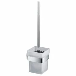 Discount ✔️ Blossom Kitchen & Bath Supply Blossom Toilet Brush Holder, Chrome 🧨