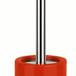 Flash Sale ⌛ Toilet Brush And Holder Spirella Tube Red Stoneware 😉