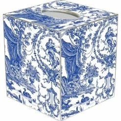 Cheapest 🔥 Marye-Kelley TB1503-Royal Blue Toile Tissue Box Cover 👍