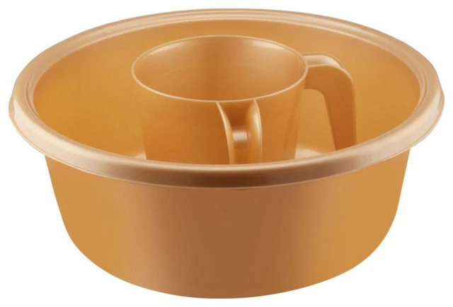 Discount โจ YBM HOME INC. YBM Home Square Plastic Wash Cup & Wash Basin Set, Long-lasting, Gold, Small ๐ 1 Discount โจ YBM HOME INC. YBM Home Square Plastic Wash Cup & Wash Basin Set, Long-lasting, Gold, Small ๐
