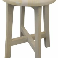 Outlet ✔️ DecoTeak CoastalVogue Shoji 18" Tall Stool ED1190, White 🛒