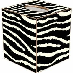 Buy 🔥 Marye-Kelley TB433-Black And White Zebra Tissue Box Cover 🧨