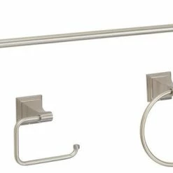 Coupon 🎁 Designers Impressions 400 Series 3-Piece Satin Nickel Bathroom Hardware Set 👍