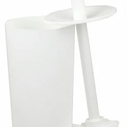 Promo 🔔 HDS TRADING CORP Home Basics Plastic Toilet Brush Holder, White 🥰