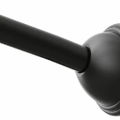 Best Sale 👏 Moen 54-72" Adjustable Fixed Mount 1-Curved Shower Rod Matte Black 🎁