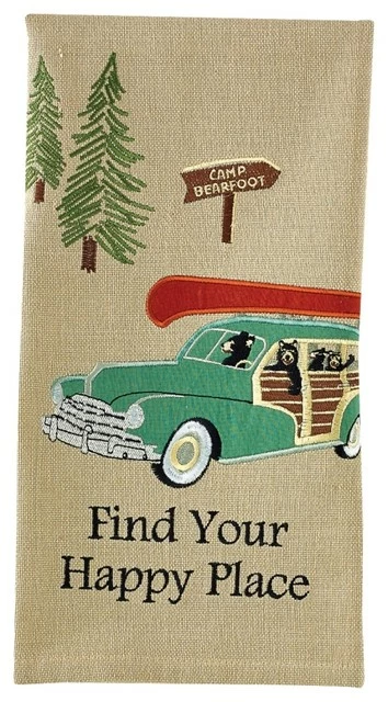 Cheap ๐ Park Designs Find Your Happy Place Camp Bearfoot Embroidered Kitchen Dish Towel 28 Inches โ๏ธ 1 Cheap ๐ Park Designs Find Your Happy Place Camp Bearfoot Embroidered Kitchen Dish Towel 28 Inches โ๏ธ