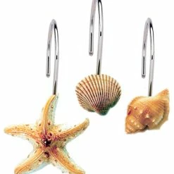 Coupon 🥰 Carnation "Scuba Jewels" Resin Shower Curtain Hooks ✔️